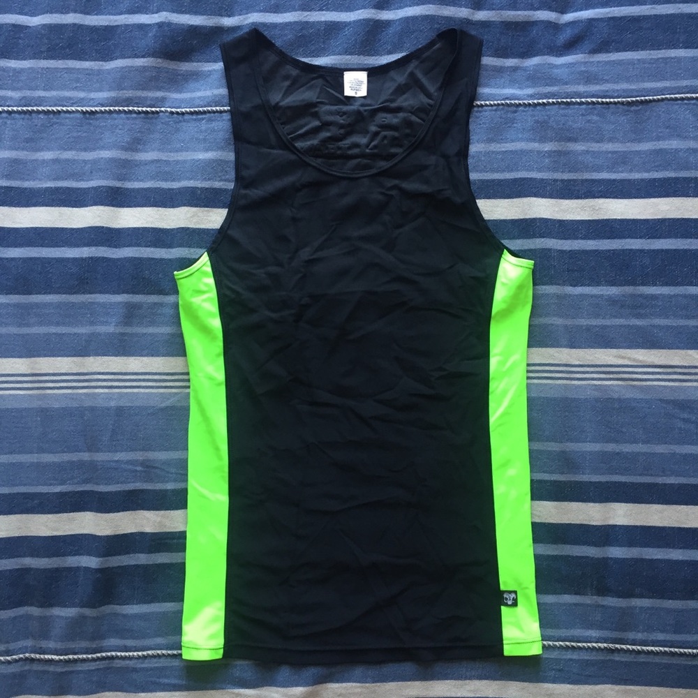 Men’s Rufskin Spandex Tank Top with Neon Stripe